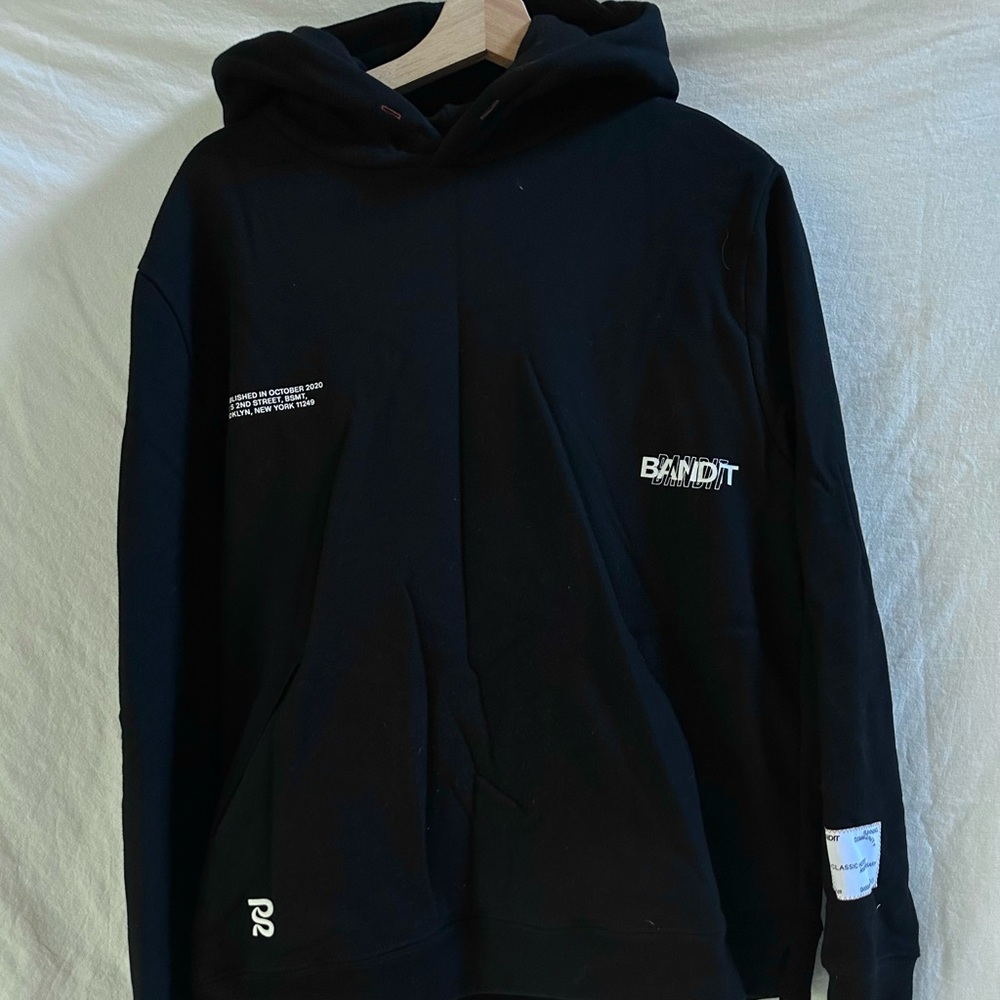 Bandit Black Unisex Hoodie Sweater